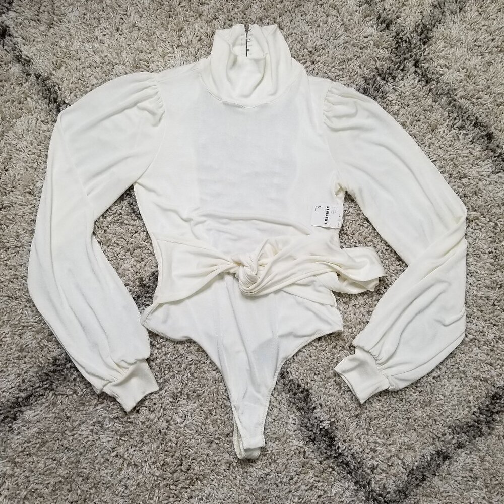 NWT Free People X REVOLVE Bring It Back Bodysuit Ivory Size Large - Picture 3 of 8